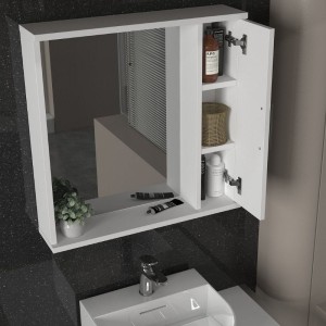 Καθρέπτης μπάνιου Deal Μegapap χρώμα λευκό 65x15,3x65εκ. Καθρέπτης μπάνιου Deal Μegapap χρώμα λευκό 65x15,3x65εκ.