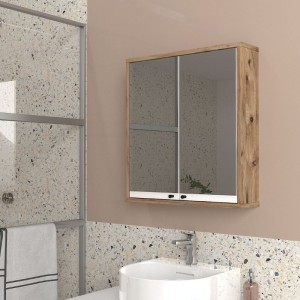 Καθρέπτης μπάνιου Lilian Μegapap χρώμα atlantic pine 59,6x14,6x65εκ. Καθρέπτης μπάνιου Lilian Μegapap χρώμα atlantic pine 59,6x14,6x65εκ.