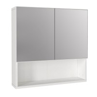 Καθρέπτης μπάνιου Trama Μegapap χρώμα λευκό 60x16,8x65εκ.