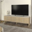 Έπιπλο τηλεόρασης Rebel χρώμα rota oak - sandstone 150x35x45εκ.
