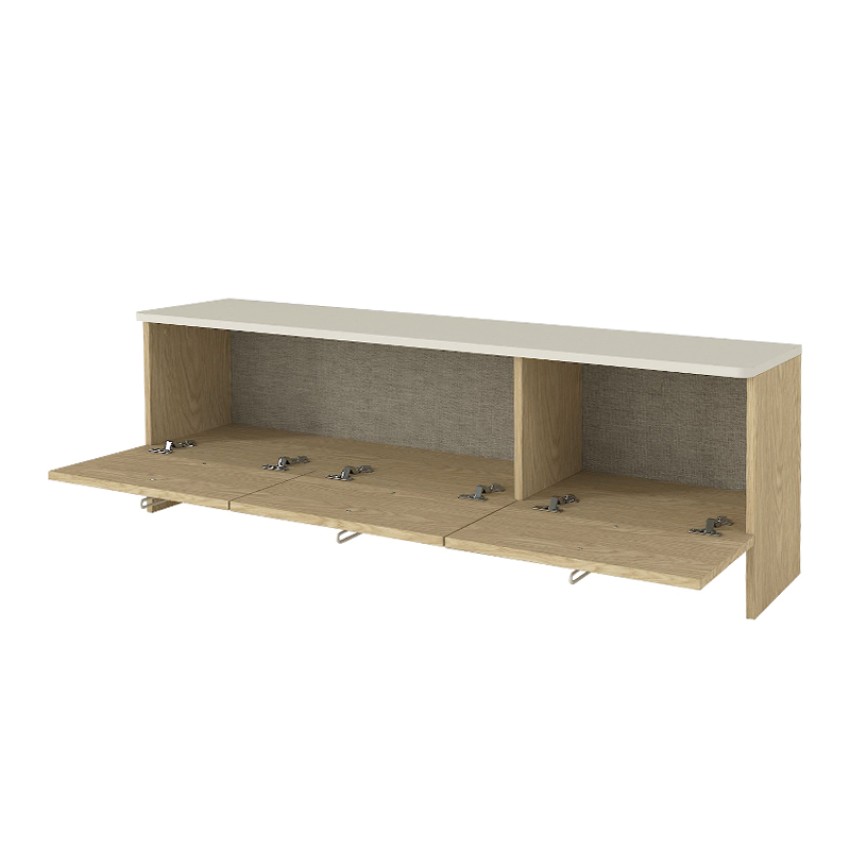 Έπιπλο τηλεόρασης Rebel χρώμα rota oak - sandstone 150x35x45εκ.