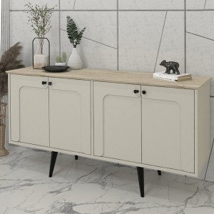 Μπουφές Sevilla χρώμα sandstone - travertine 150x44,6x72,2εκ.