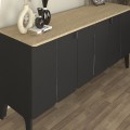 Μπουφές Pedro χρώμα ανθρακί - rota oak 150x45x75εκ.