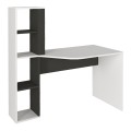 Γραφείο εργασίας Gemini χρώμα ανθρακί - λευκό 121,8x59,6x131,8εκ.