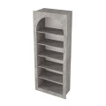 Βιβλιοθήκη Voila γκρι σκυροδέματος 74x35x180 εκ. για σαλόνι και γραφείο