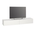 Έπιπλο τηλεόρασης επιτοίχιο Espanse χρώμα λευκό 241,8x31,7x30εκ.