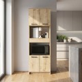Ντουλάπι Κουζίνας - Μπάνιου Alvento Sapphire Oak 60x42x180 εκ.