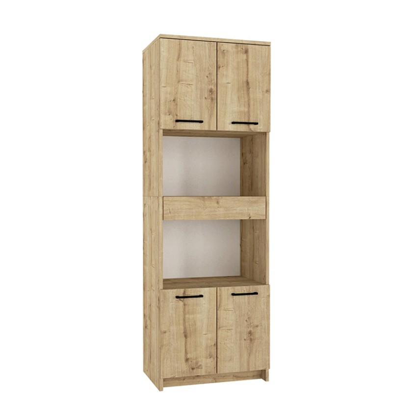 Ντουλάπι Κουζίνας - Μπάνιου Alvento Sapphire Oak 60x42x180 εκ.