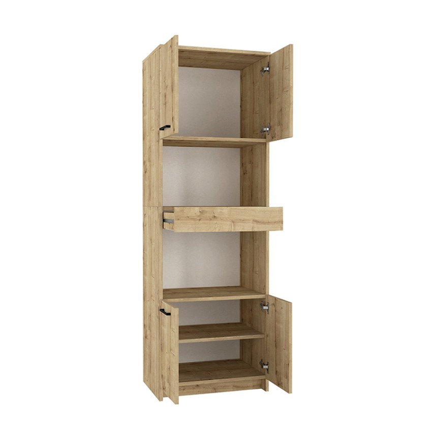 Ντουλάπι Κουζίνας - Μπάνιου Alvento Sapphire Oak 60x42x180 εκ.