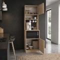 Έπιπλο κουζίνας Tuco 1 χρώμα sapphire oak 53,8x40x180εκ.