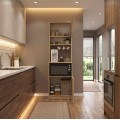 Έπιπλο κουζίνας Tuco 1 χρώμα sapphire oak 53,8x40x180εκ.