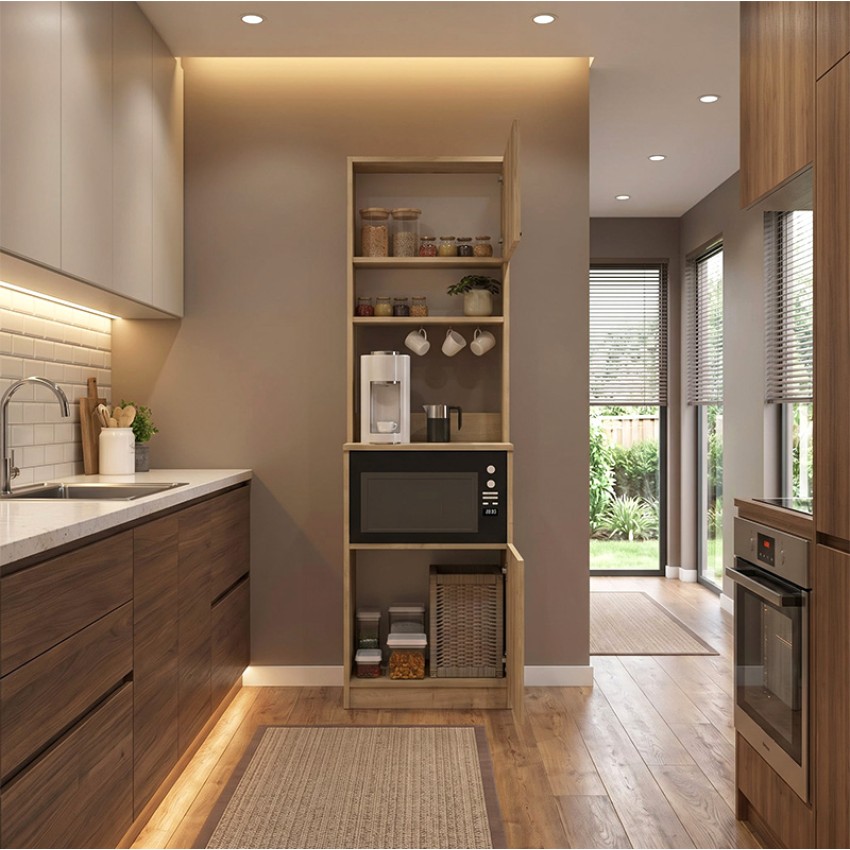 Έπιπλο κουζίνας Tuco 1 χρώμα sapphire oak 53,8x40x180εκ.