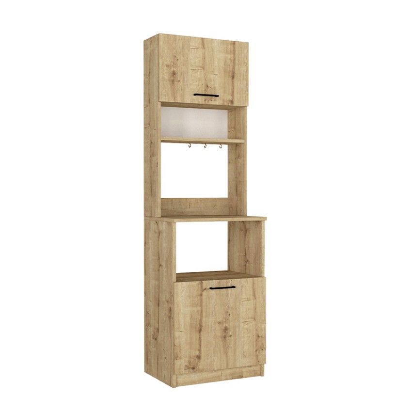 Έπιπλο κουζίνας Tuco 1 χρώμα sapphire oak 53,8x40x180εκ.