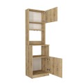 Έπιπλο κουζίνας Tuco 1 χρώμα sapphire oak 53,8x40x180εκ.