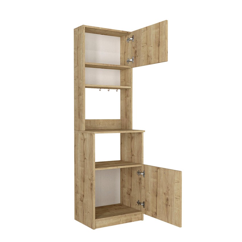 Έπιπλο κουζίνας Tuco 1 χρώμα sapphire oak 53,8x40x180εκ.
