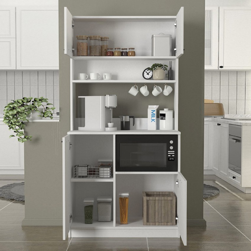 Έπιπλο κουζίνας Tuco 2 χρώμα λευκό 90x40x180εκ.