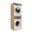 Έπιπλο πλυντηρίου - στεγνωτηρίου Fika χρώμα sapphire oak 67x61,8x198,5εκ.