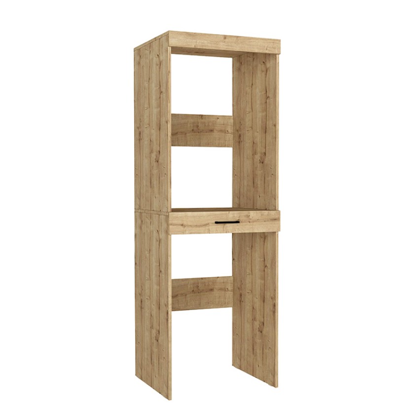 Έπιπλο πλυντηρίου - στεγνωτηρίου Fika χρώμα sapphire oak 67x61,8x198,5εκ.
