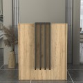 Γραφείο υποδοχής - reception Hola χρώμα sepet oak - ανθρακί 93,6x45,2x110,3εκ.