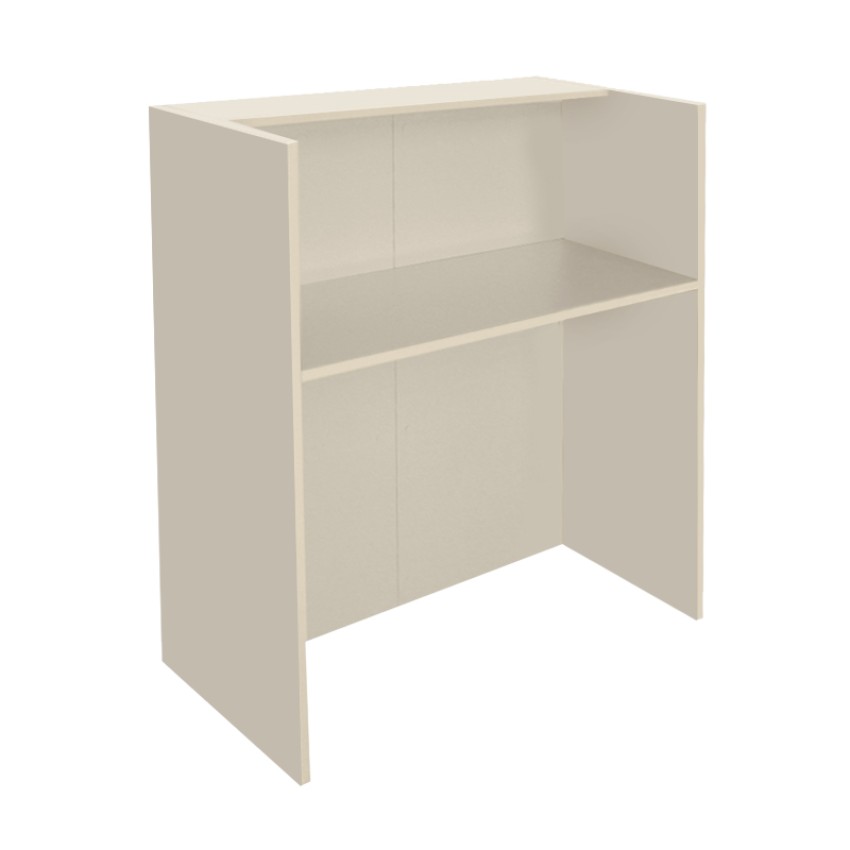 Γραφείο υποδοχής - reception Karibu με LED χρώμα sandstone - sepet oak 90x40x100εκ.