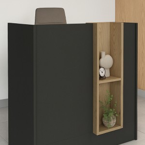 Γραφείο υποδοχής - reception Bonveno χρώμα ανθρακί - sepet oak 90x43,2x110εκ. Γραφείο υποδοχής - reception Bonveno χρώμα ανθρακί - sepet oak 90x43,2x110εκ.