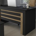Γραφείο εργασίας Epito χρώμα ανθρακί - sepet oak 140x59,6x76,8εκ.