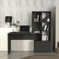 Γραφείο εργασίας Mantra χρώμα ανθρακί 150x60x152εκ.