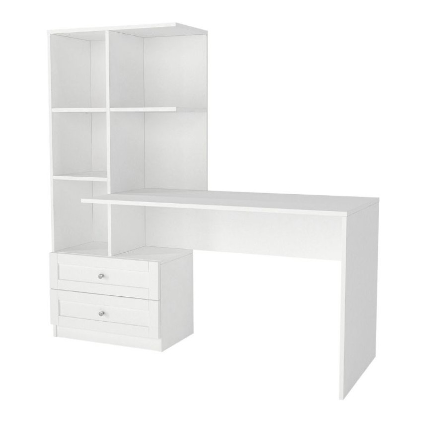 Γραφείο εργασίας Mantra χρώμα λευκό 150x60x152εκ.