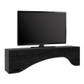 Έπιπλο τηλεόρασης Mara με LED χρώμα sencron black 150x31,4x40εκ.