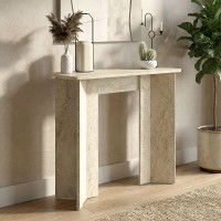 Κονσόλα Mara χρώμα travertine 90x29,6x91,8εκ.