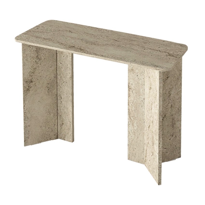 Κονσόλα Mara χρώμα travertine 90x29,6x91,8εκ.