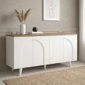 Μπουφές Bono Λευκό - Sepet Oak 150x45x74,6 εκ.