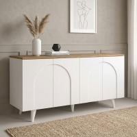 Μπουφές Bono Λευκό - Sepet Oak 150x45x74,6 εκ.