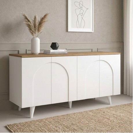 Μπουφές Bono Λευκό - Sepet Oak 150x45x74,6 εκ.