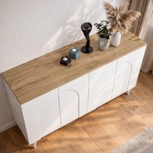 Μπουφές Bono Λευκό - Sepet Oak 150x45x74,6 εκ.