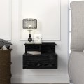Κομοδίνο επιτοίχιο Mislina χρώμα sencron black 40x33,2x32εκ.