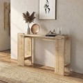 Κονσόλα Mendoza χρώμα sapphire oak - travertine 130,8x35x76,8εκ.