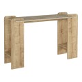 Κονσόλα Mendoza χρώμα sapphire oak - travertine 130,8x35x76,8εκ.