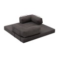 Καναπές-Κρεβάτι Comfort Τριθέσιος Chenille Ανθρακί 190x95x75 εκ.