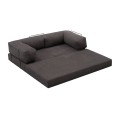 Καναπές-Κρεβάτι Comfort Τριθέσιος Chenille Ανθρακί 190x95x75 εκ.