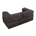 Καναπές-Κρεβάτι Comfort Τριθέσιος Chenille Ανθρακί 190x95x75 εκ.