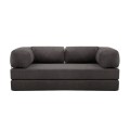 Καναπές-Κρεβάτι Comfort Τριθέσιος Chenille Ανθρακί 190x95x75 εκ.