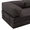 Καναπές-Κρεβάτι Comfort Τριθέσιος Chenille Ανθρακί 190x95x75 εκ.
