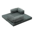 Τριθέσιος καναπές-κρεβάτι Comfort μέντα chenille 190x95x75 εκ. με κρεβάτι 155x190 εκ.