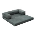 Τριθέσιος καναπές-κρεβάτι Comfort μέντα chenille 190x95x75 εκ. με κρεβάτι 155x190 εκ.