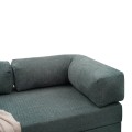 Τριθέσιος καναπές-κρεβάτι Comfort μέντα chenille 190x95x75 εκ. με κρεβάτι 155x190 εκ.