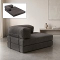 Καναπές-Κρεβάτι Comfort Διθέσιος Chenille Ανθρακί 140x95x75 εκ.