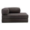 Καναπές-Κρεβάτι Comfort Διθέσιος Chenille Ανθρακί 140x95x75 εκ.