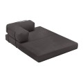 Καναπές-Κρεβάτι Comfort Διθέσιος Chenille Ανθρακί 140x95x75 εκ.