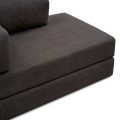 Καναπές-Κρεβάτι Comfort Διθέσιος Chenille Ανθρακί 140x95x75 εκ.